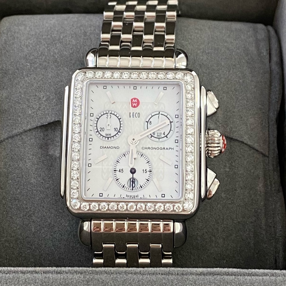 Michele Deco Watch with Diamonds
